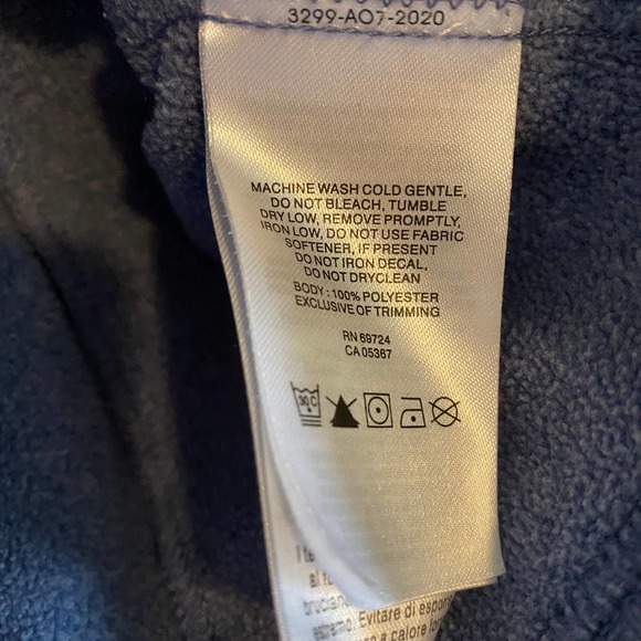 Columbia Heather Blue 3/4 Zip Hooded Sweatshirt Pleated Back Size XS - Picture 3 of 6